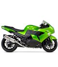 KAWASAKI ZX 14 R 2008 - 2013 ESCAPE COMPLETO R77 TRAPEZOIDAL CONE