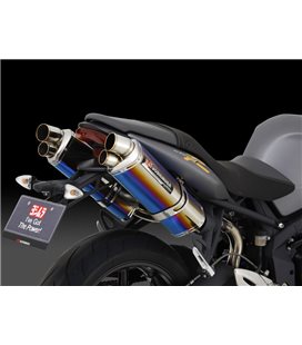 TRIUMPH STREET TRIPLE 675 2007 - 2010 SILENCIOSO TRI-OVAL DOBLE SALIDA