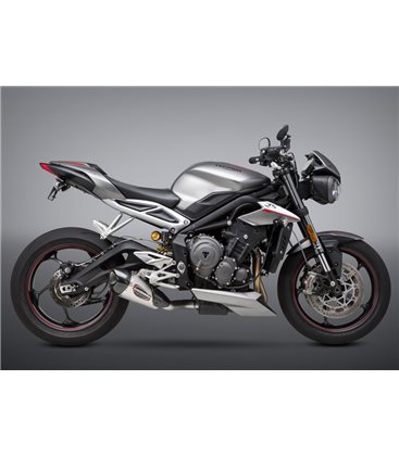 TRIUMPH STREET TRIPLE 765 2017 - 2018 SILENCIOSO STREET SERIES ALPHA T WORKS FINISH