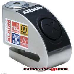 CANDADO XENA PINZA FRENO ALARMA 120db CROMADO