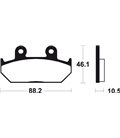 HONDA CB TT 125 (90-16) DELANTERAS BREMBO