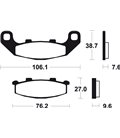 KAWASAKI GPZ S 500 (97-16) DELANTERAS BREMBO