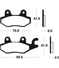 KAWASAKI KLF C1-C12 Bayou (right cal.) 300 (89-16) DELANTERAS BREMBO