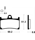 YAMAHA FZR R 250 (89-16) DELANTERAS BREMBO