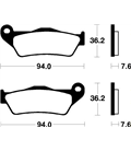 BMW HP2 Sport 1200 (08-16) BREMBO TRASERAS