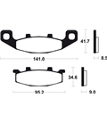 KAWASAKI GPX 400 (89-16) BREMBO TRASERAS