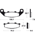 KAWASAKI ZR ZEPHYR 750 (91-95) BREMBO TRASERAS