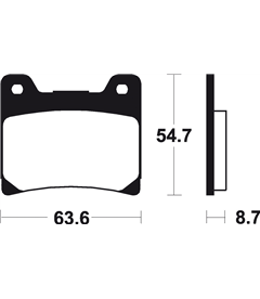 VICTORY HAMMER 8-BALL 1731 (10-16) BREMBO TRASERAS